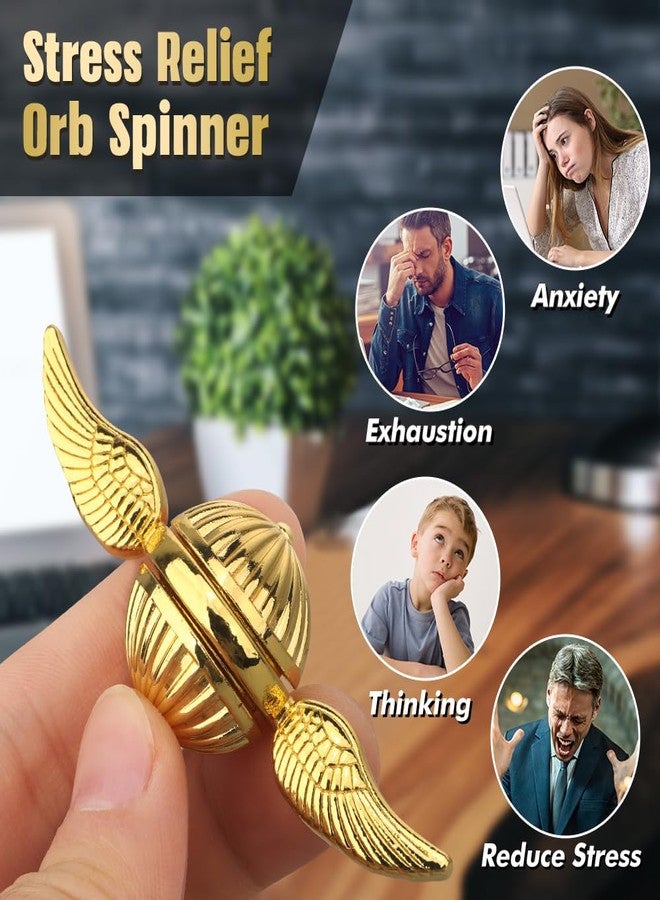 Amarlozn Cool Orb Fidget Spinner, Metal Ball Toy for Stress Relief, Desk Decor for School Home Office, Christmas Birthday Stocking Stuffer Party Favor Gift, Sensory Toy for Boys Girls Kids Adults - Image 5